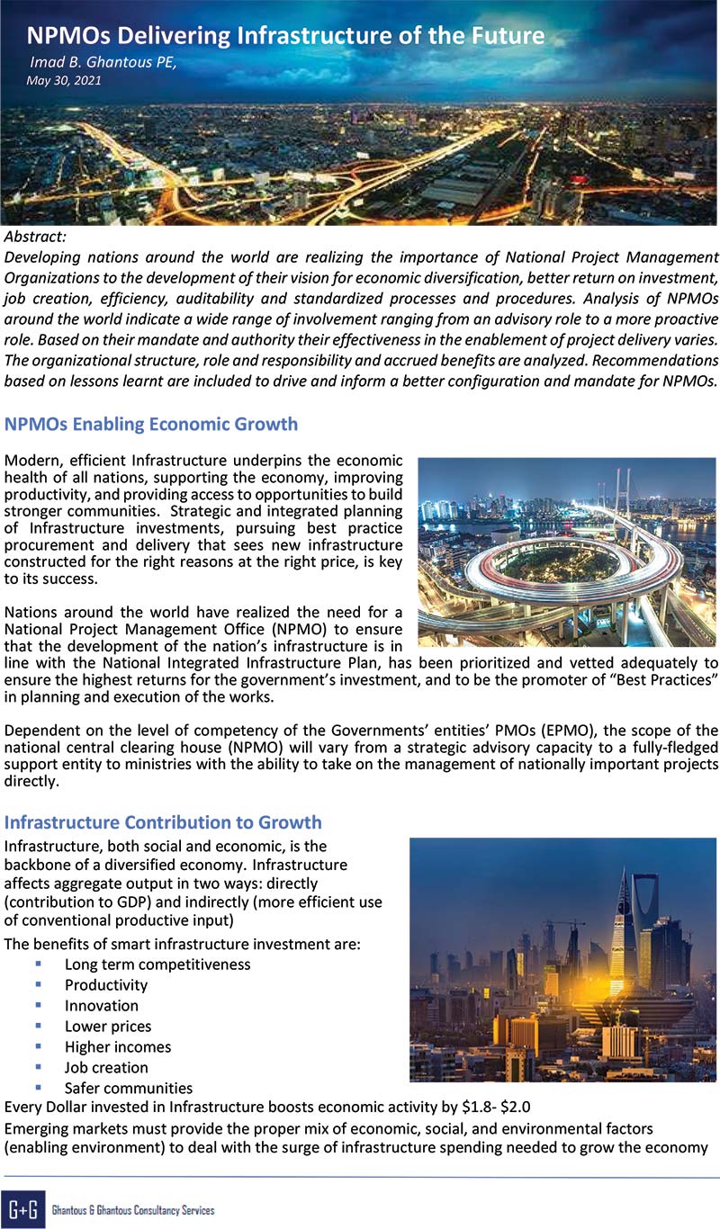 NPMOs Delivering Infrastructure of the Future